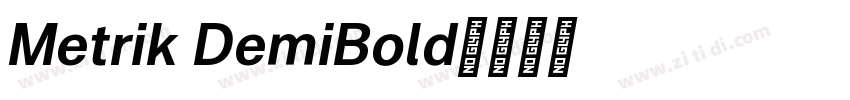 Metrik DemiBold字体转换